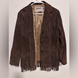 Vintage Schott Fringe Leather Jacket
